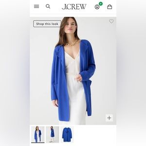 J.Crew Juliette Collarless Sweater Cardigan